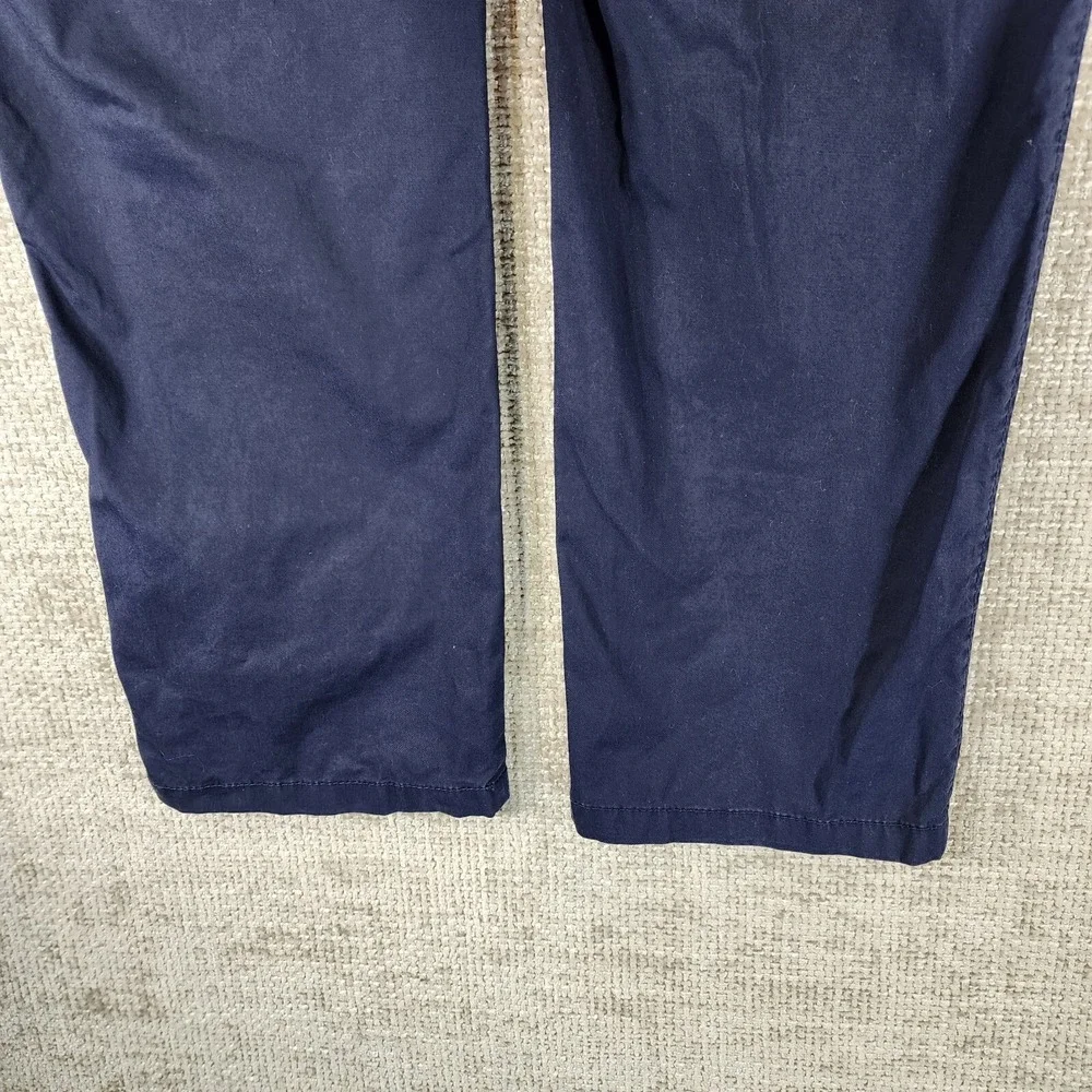 Bruhl Bros.® Nizza Stretch Cotton Trousers Mens 36x33.5 Navy Blue German Made